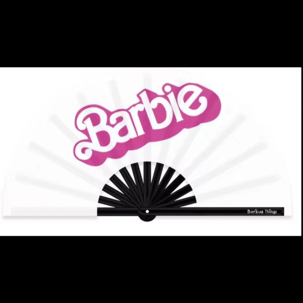 Pink and White Barbie Fan